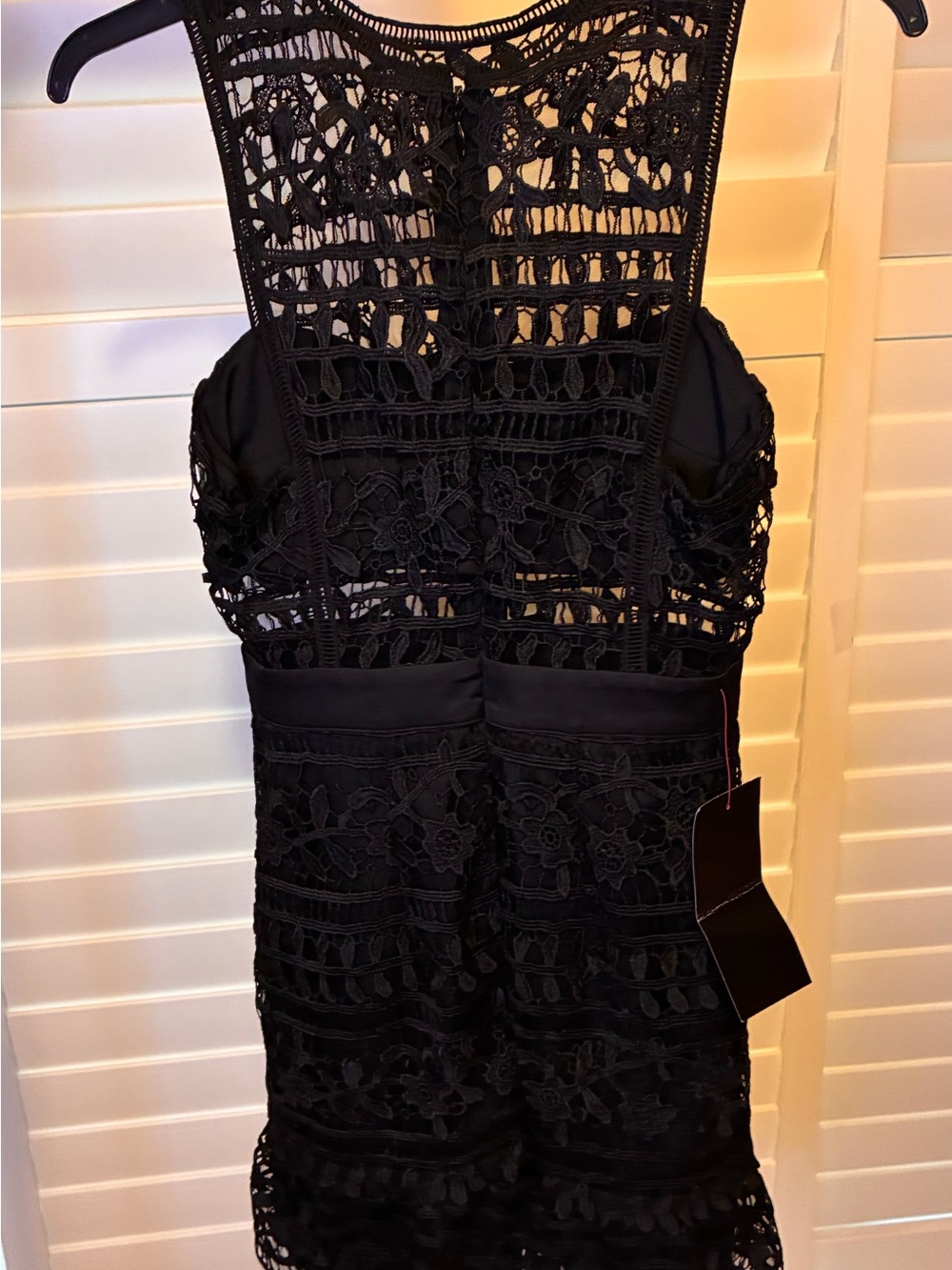 BeBe Elegant Black Lace Dress
